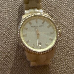 Michael Kors Tortoise and Gold Watch